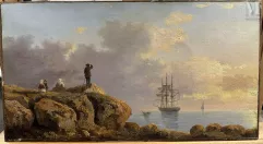 Ecole française du XXème siècle-Marine-img1