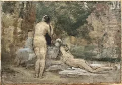 Ecole française du XXe siècle-Etude de baigneuses-img1