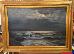 Wartan MAHOKIAN (1869-1937)-Marine au clair de lune-img1