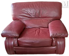 Paire de fauteuils en cuir--img1