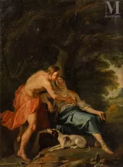 Attribué à Nicolas Nicolas VLEUGHELS (1668 - 1737)-Céphale et Procris-img1