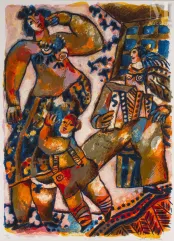 Théo TOBIASSE (Jaffa 1927 - Cagnes-sur-Mer 2012)-La musique des carrefours-img1