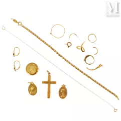 Lot de bijoux et débris--img1