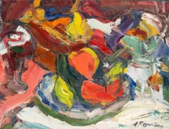 Antoine FERRARI (Marseille 1910 - 1995)-Nature morte à la coupe de fruits-img1