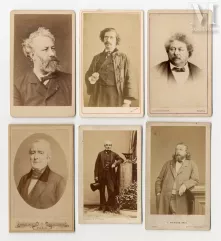 Hommes de lettres (CDV)-Écrivains, poètes, journalistes &amp; politiques, c. 1860-1880-img1