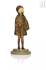 Demeter Haralamb CHIPARUS (1886 - 1947)-"Jeune fille au cartable"-img1