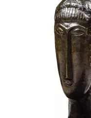 D'après Amadeo MODIGLIANI-Tête de jeune fille à la frange-img1