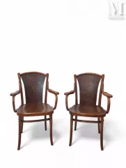 Paire de fauteuils bistrot Thonet,--img1