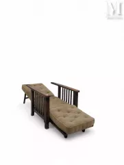 Fauteuil à repose pieds et dossier escamotable, première moitié du XXè siècle--img1