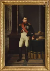 Robert LEFÈVRE (Bayeux, 1755-Paris, 1830), atelier de.-Portrait de Napoléon en uniforme de Chasseur de la Garde (1813).-img1