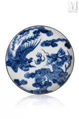 CHINE pour le VIETNAM, XVIIIe siècle-Rare coupelle en porcelaine "Bleu de Hué"-img1