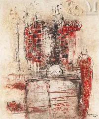 Saâd HASSANI (Rabat, né en 1948)-Sans titre, 1990-img1