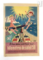 Claude VERRIER-Nous avons participé aux km de soleil 59. Secours Catholique, 1959.-img1