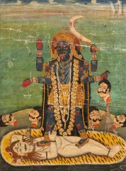 La déesse Kali-Inde, Bengale, première moitié du XIXe siècle-img1