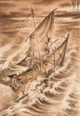 TRAN VAN THO (1917-2004)-"Dans la houle"-img1