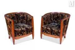 Paire de fauteuils art déco--img1