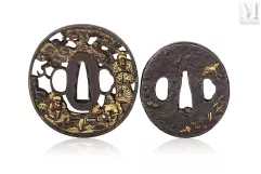 JAPON, Epoque Edo-Ensemble de deux tsuba-img1