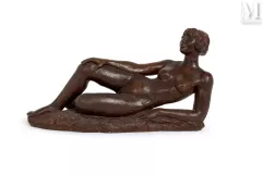 Ecole FRANÇAISE du XXème siècle-Femme nue allongée-img1