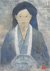 Ⓟ VU CAO DAM (1908-2000)-"La femme en bleu", vers 1933-img1