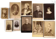 Personnalités des Arts et Politique (CDV et Cartes Cabinet)-Écrivains, Littérateur, Journaliste, Poète, Comédiennes, Peintres &amp; Hommes d'Etat, c. 1860-1880-img1
