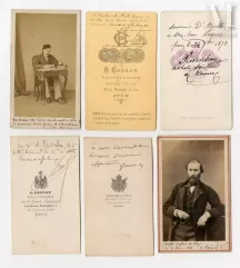 Cartes de visite avec envois (CDV)-Dont personnalités, c. 1860-1880-img1