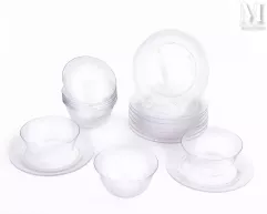 LALIQUE France-Service de 10 coupes rince-doigts et leur soucoupe-img1