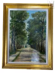 L. PAUPELAIN (XXe)-Chemin dans la campagne-img1