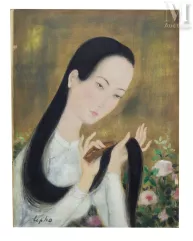 Ⓗ LE PHO (1907–2001)-"La coiffure"-img1