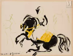 Hassan EL GLAOUI (Maroc, 1923 - 2018)-Cavalier-img1