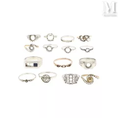Lot de montures de bagues--img1