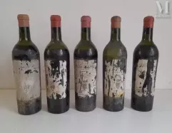 5 bouteilles CHÂTEAU LYNCH-BAGES 1945--img1
