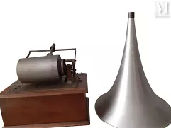 Gramophone à cylindre PATHÉ Frères-Avec son pavillon-img1