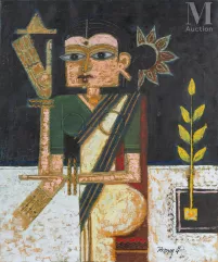 Laxman PAI (Inde, 1926 - 2021)-Nayikaa, (19)52-img1