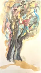 Etel Adnan (Liban, 1925 - 2021)-Arbre-img1