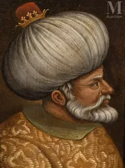 Portrait de Khayreddin Barbarossa (1476 -1546)-Ecole italienne, probablement XVIIe siècle-img1