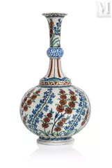 SAMSON Edmé &amp; Cie (1845-1969)-Vase aux jacinthes et églantines-img1