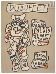 Jean Dubuffet (1901-1985)-Rétrospective Jean Dubuffet au Grand Palais, Paris, 1973-img1
