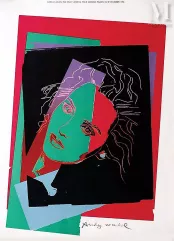 Isabelle Adjani par Andy Warhol pour Madame Figaro 08 Novembre 1986 signée dans la Planche--img1