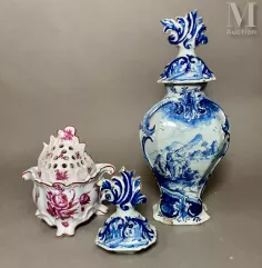 Lot en faïence et porcelaine comprenant :--img1