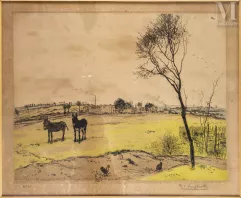 Jean-François RAFFAËLLI (1850-1924), d'après-Les Petits ânes, 1906-img1