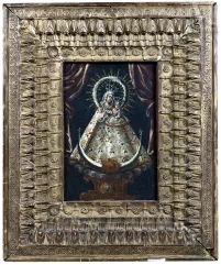 Ecole de CUZCO-Vierge à l'Enfant de type Chiquinquira-img1