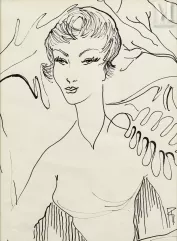 Ecole FRANÇAISE du XXème siècle-Portait de femme-img1