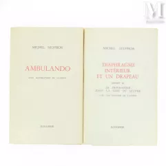 SEUPHOR Michel : Diaphragme intérieur et un drapeau. Précédé de Le troubadour dans la cour du Louvre--img1