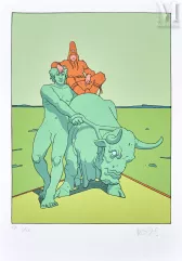 MOEBIUS - Jean Giraud (1938-2012)-Toro Verde, 2003-img1