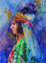 Fernande GAZAN-HERZIG (Tizi-Ouzou 1891 - Vallauris 1979)-Ouled-Naïl de Bou-saâda, 1921-img1