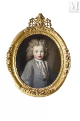 Attribué à Pierre GOBERT (1662-1744)-Portrait de jeune garçon en buste-img1
