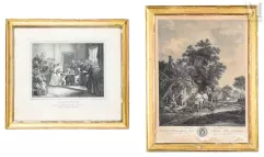 Lot de deux gravures :--img1