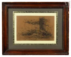 Théodore ROUSSEAU (Paris 1812 - Barbizon 1867)-Paysage-img1