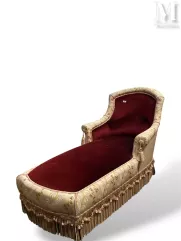 Chaise longue méridienne de style Napoléon III--img1