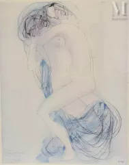 Auguste RODIN (1840-1917) Lithographie-"L'étreinte"-img1